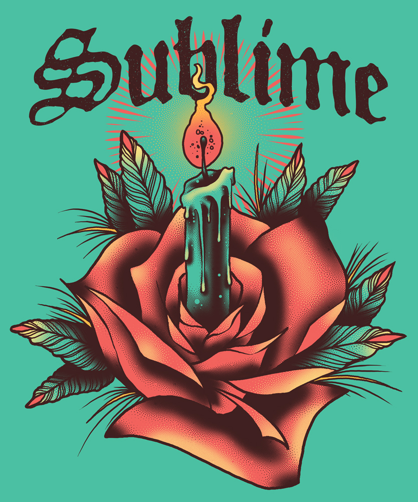 Sublime rose illustration
