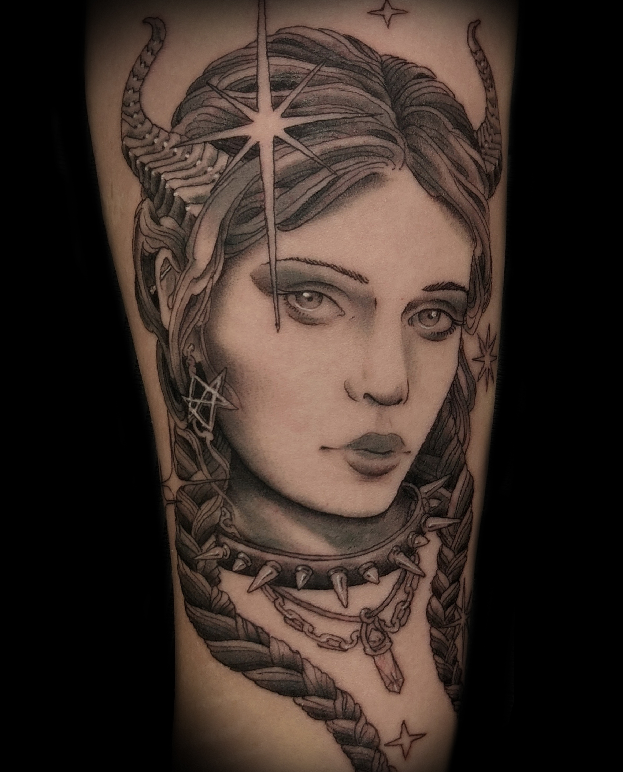 Goth girl tattoo